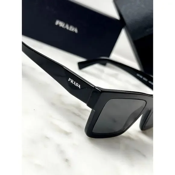 NEW Prada PR19WSF Unisex Sunglasses in Black - Picture 6 of 8
